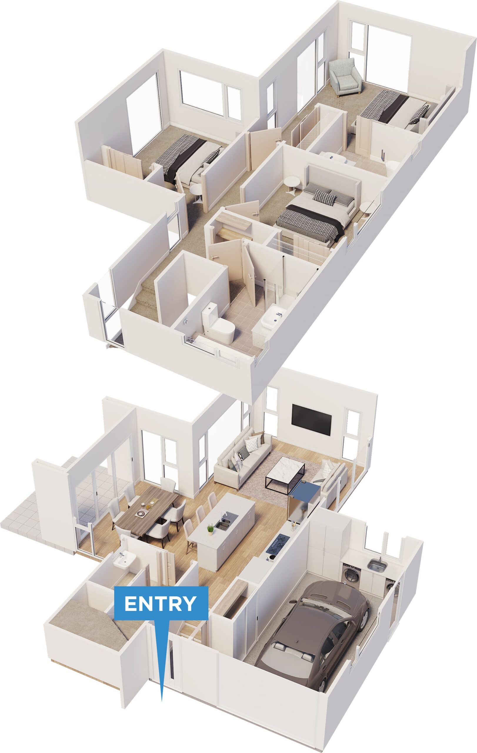 Larchwood floor plan in 3D