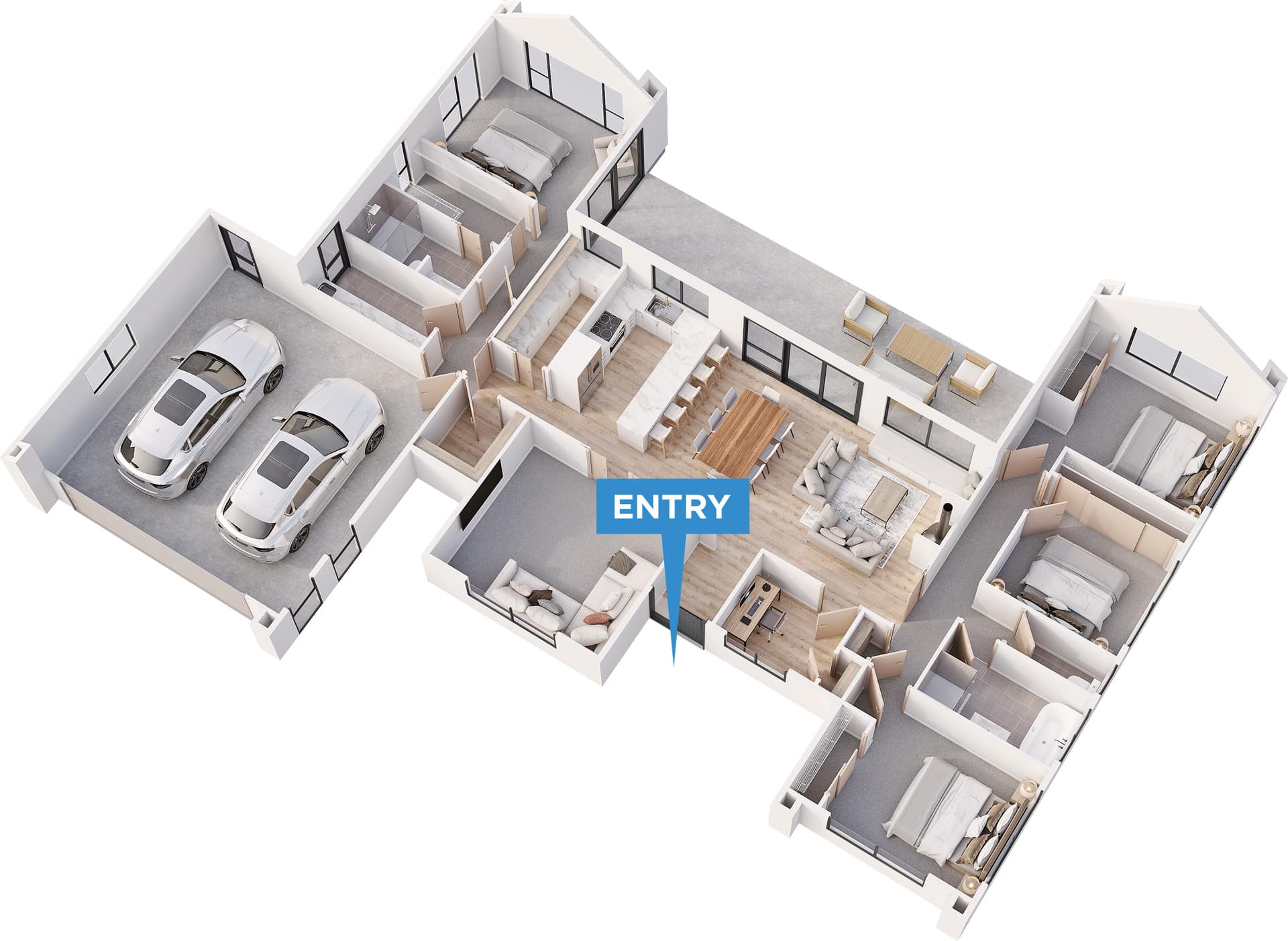 Forester floor plan in 3D