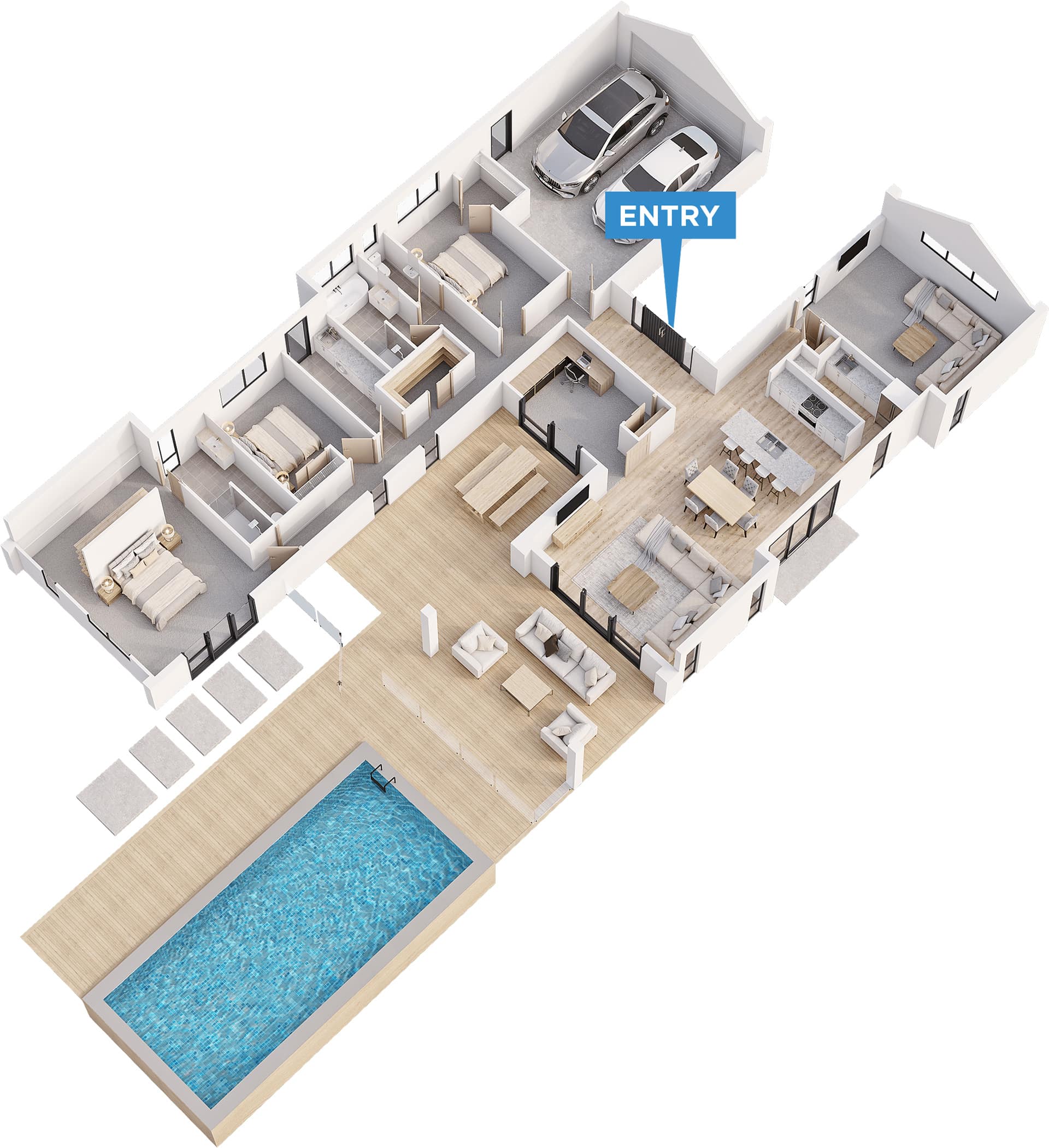 Orion floor plan in 3D