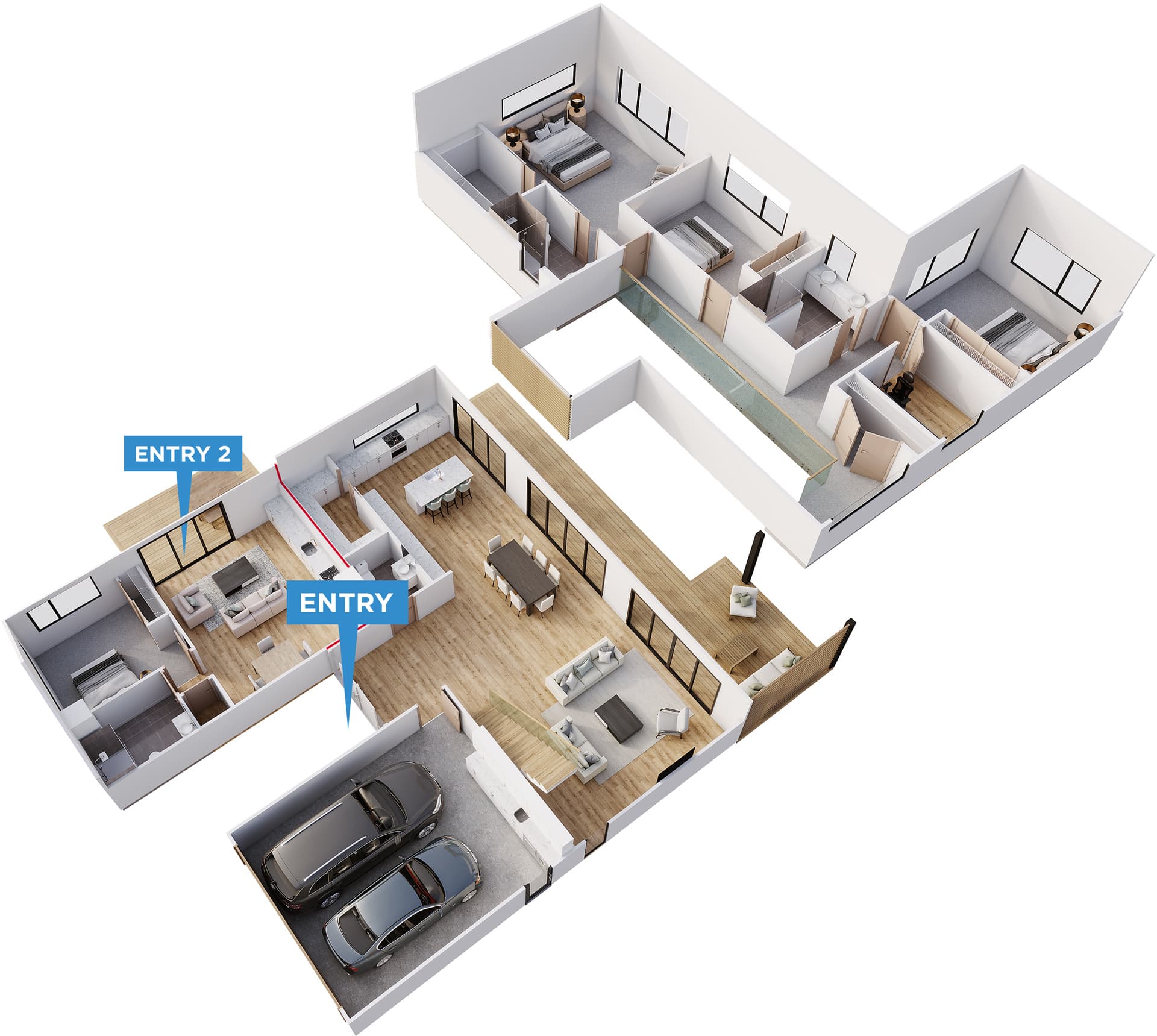 Kano floor plan in 3D