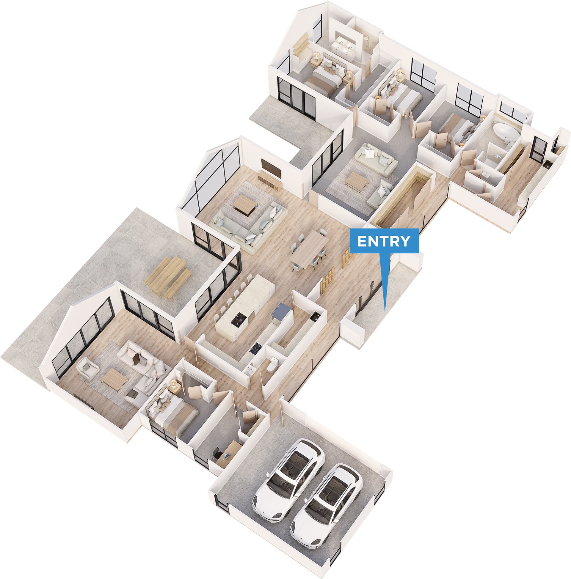 Herald floor plan in 3D