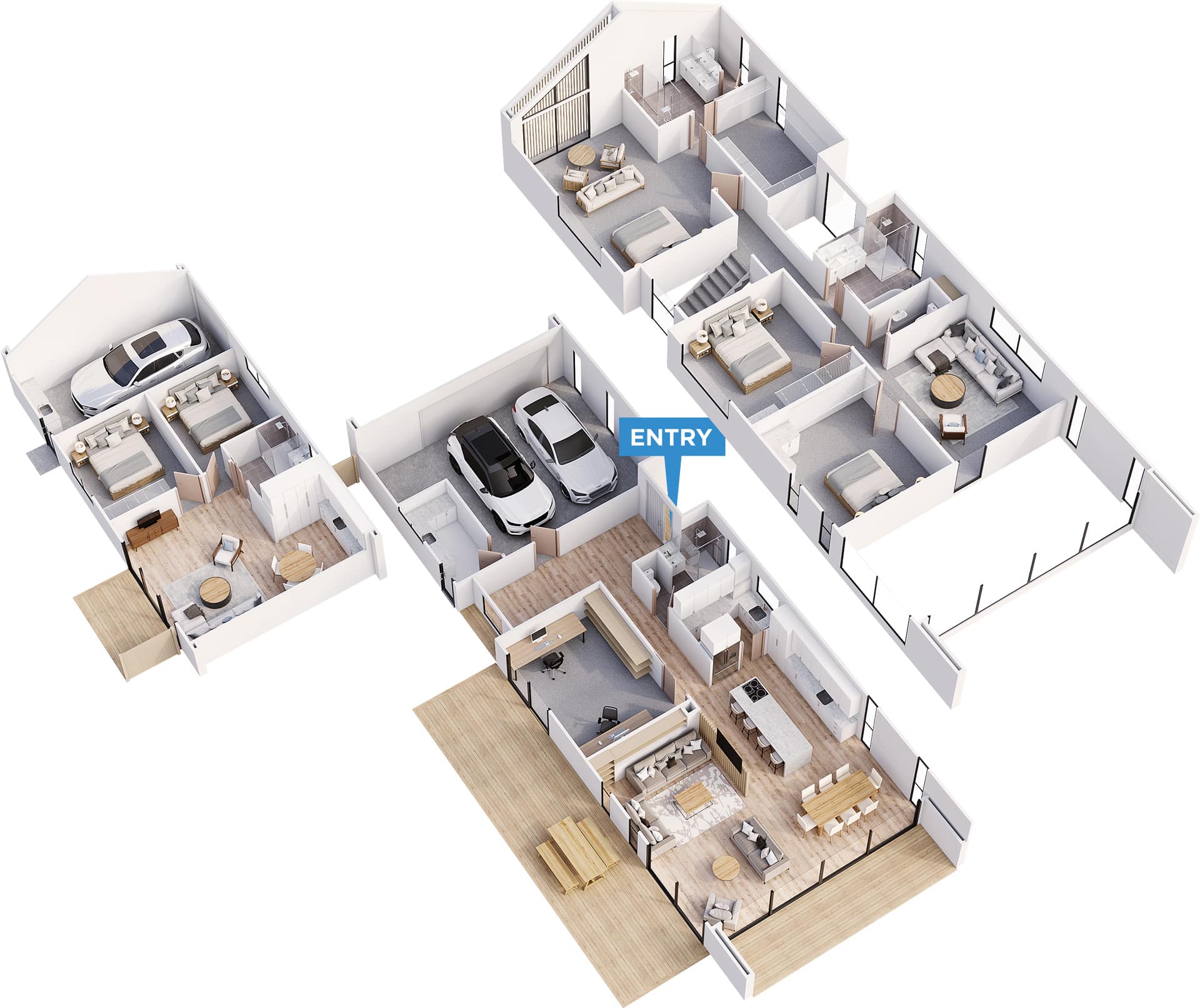 Coatesville floor plan in 3D