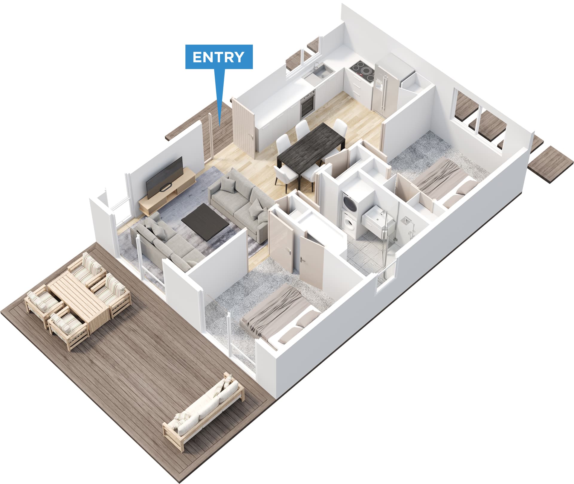 Tui floor plan in 3D