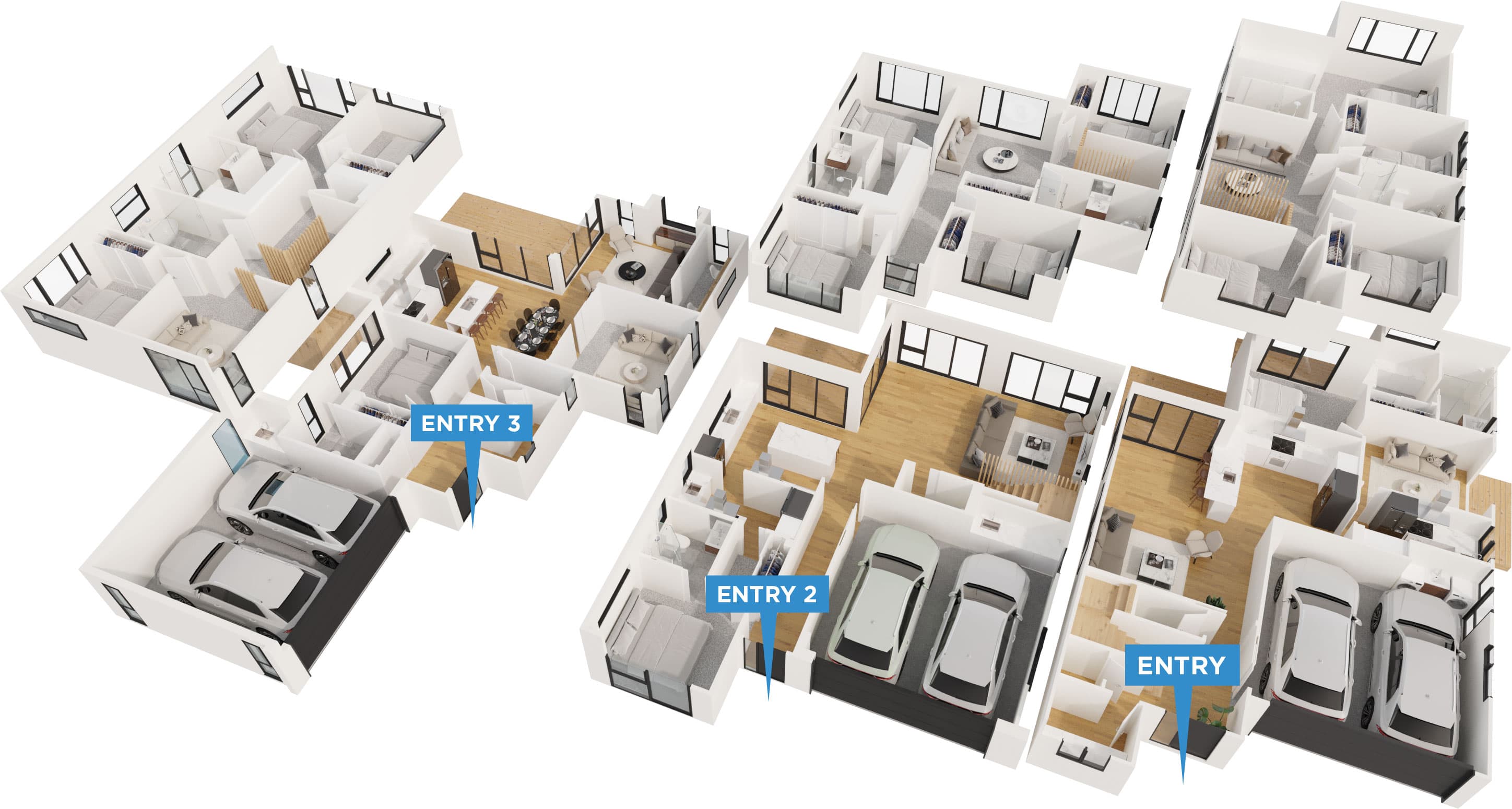 Endeavour floor plan in 3D