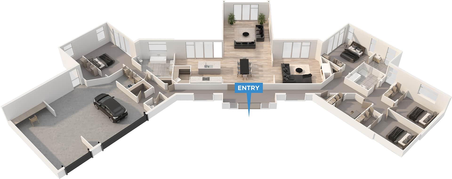 Aspiring floor plan in 3D
