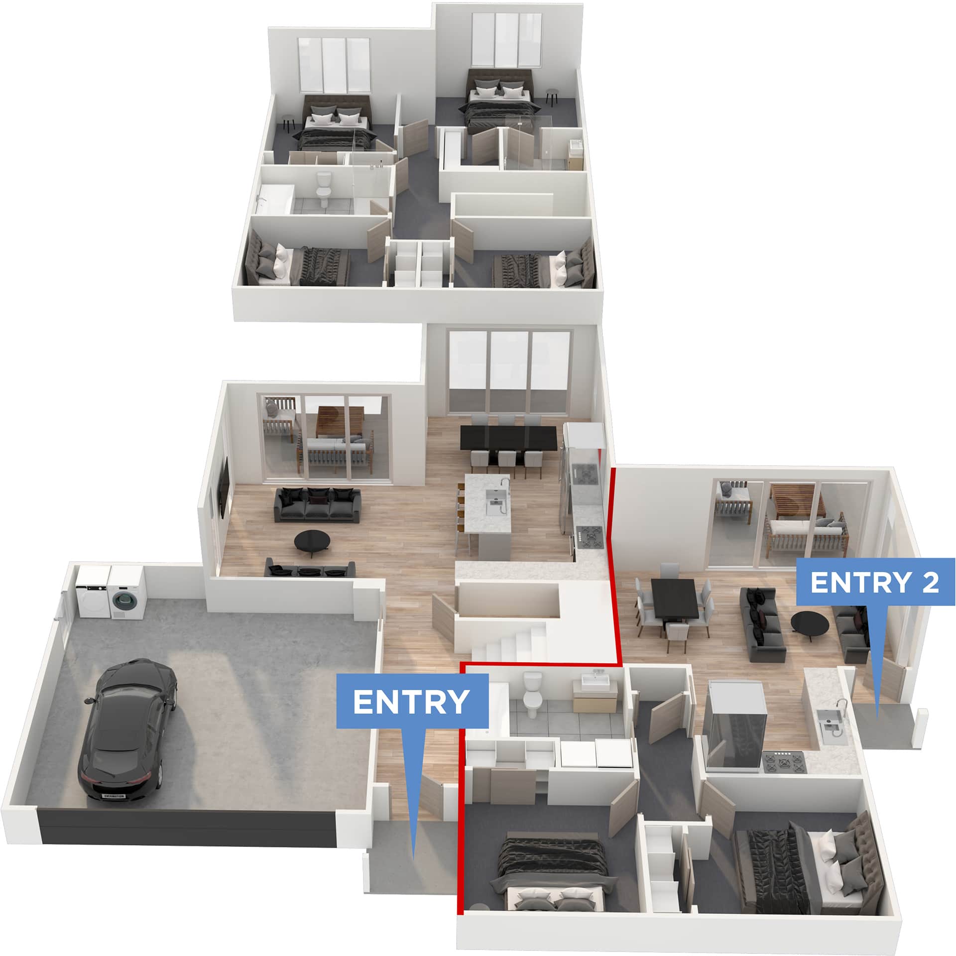 Colorado floor plan in 3D
