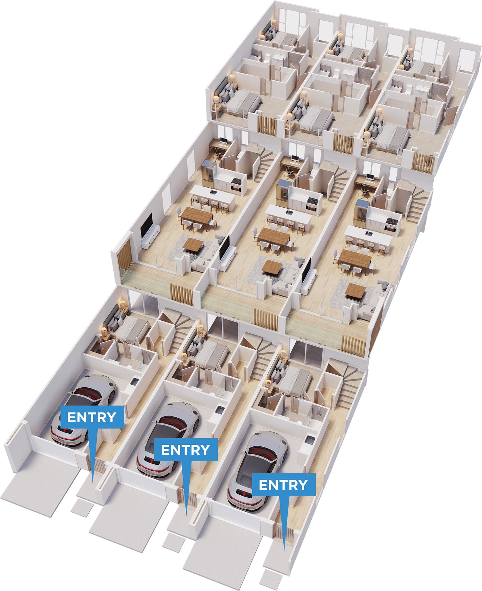 Fitzroy floor plan in 3D