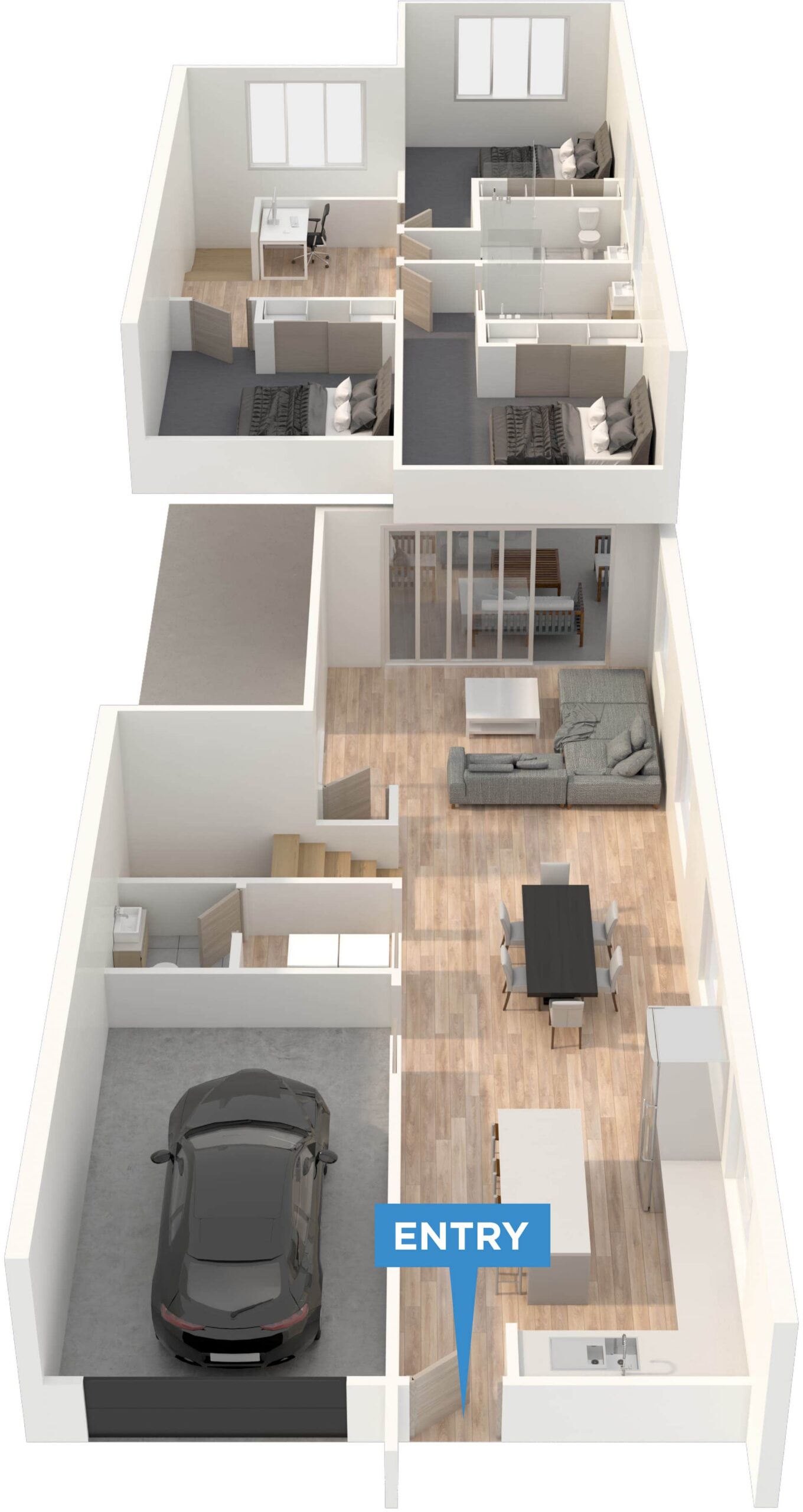 Kepler floor plan in 3D