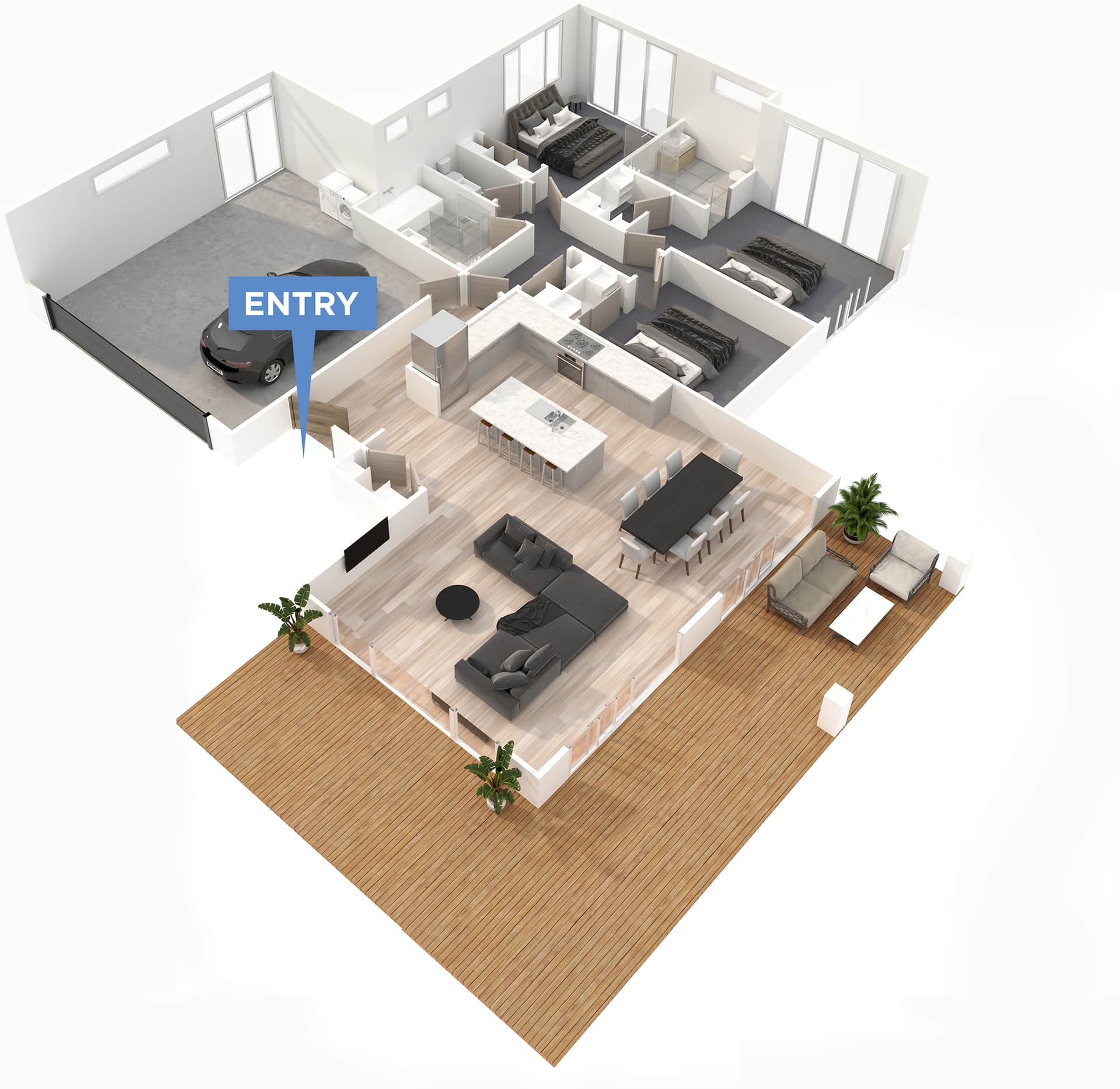 Lancewood floor plan in 3D