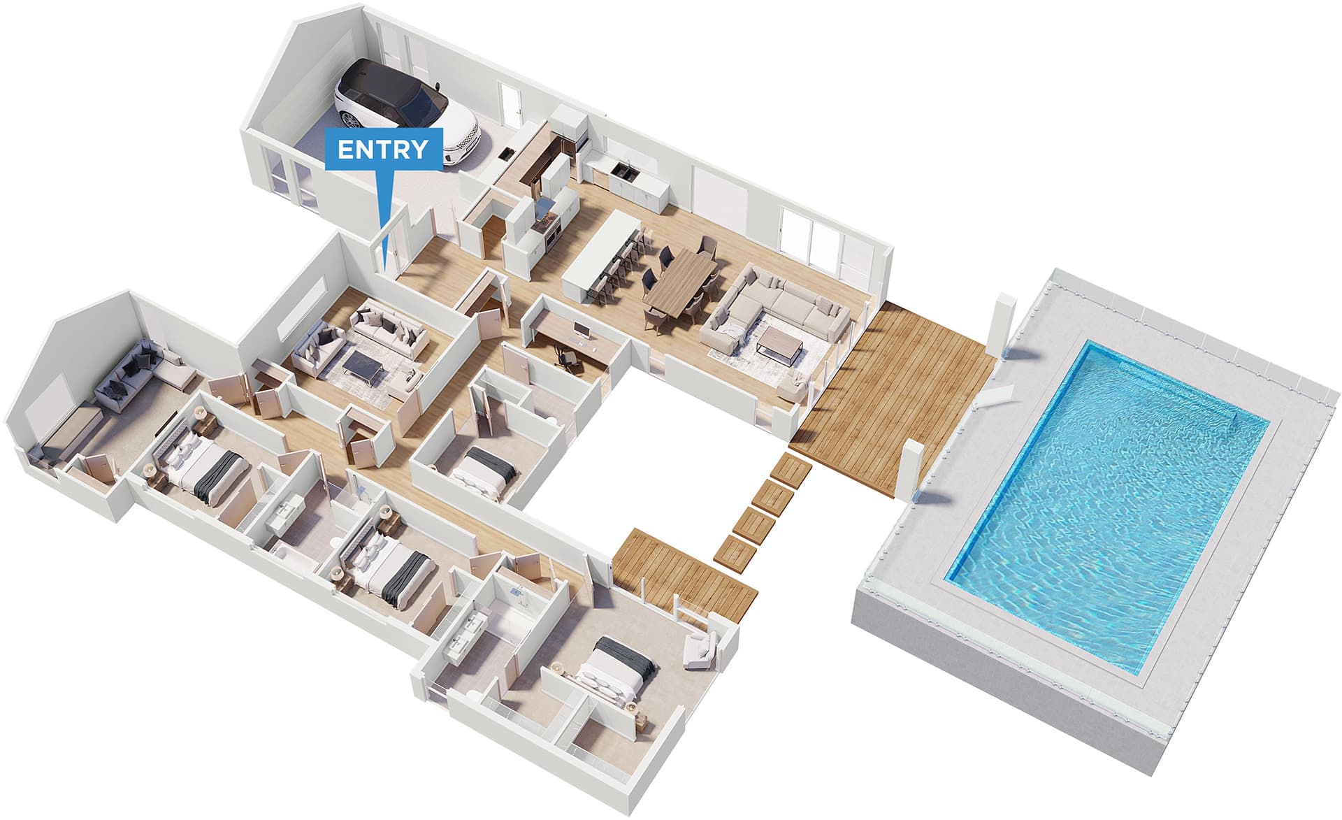 Newstead floor plan in 3D