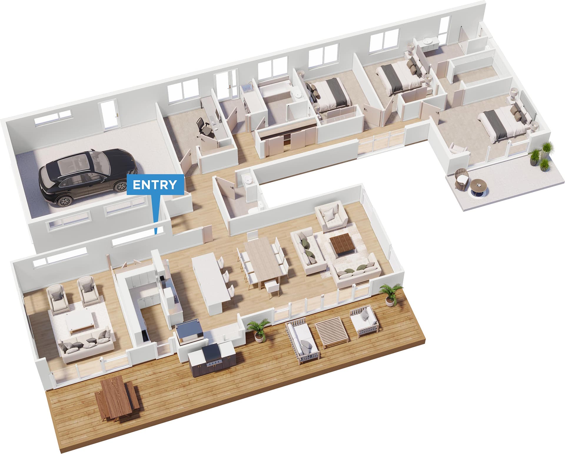 Paterson floor plan in 3D