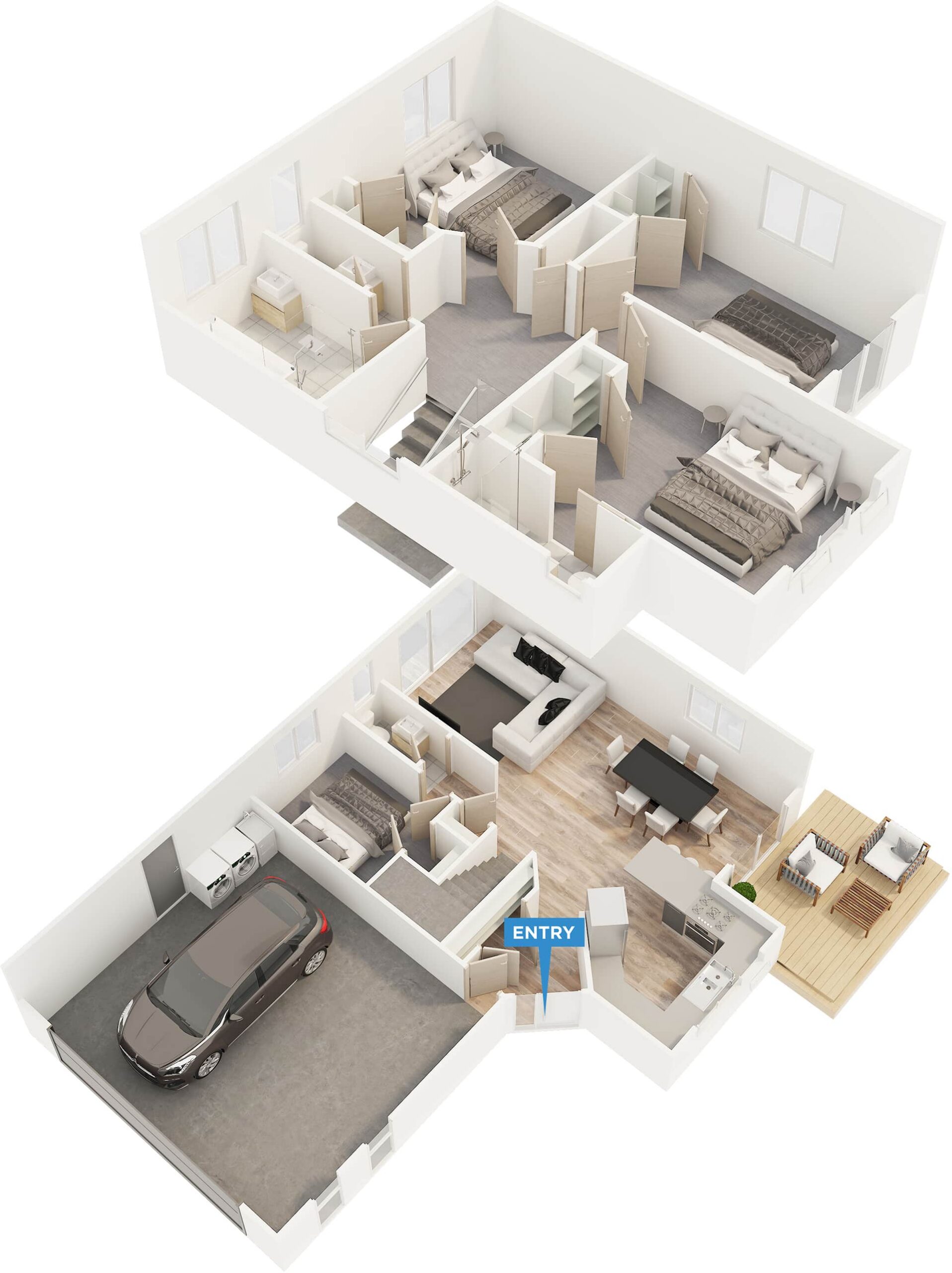 Sherwood floor plan in 3D