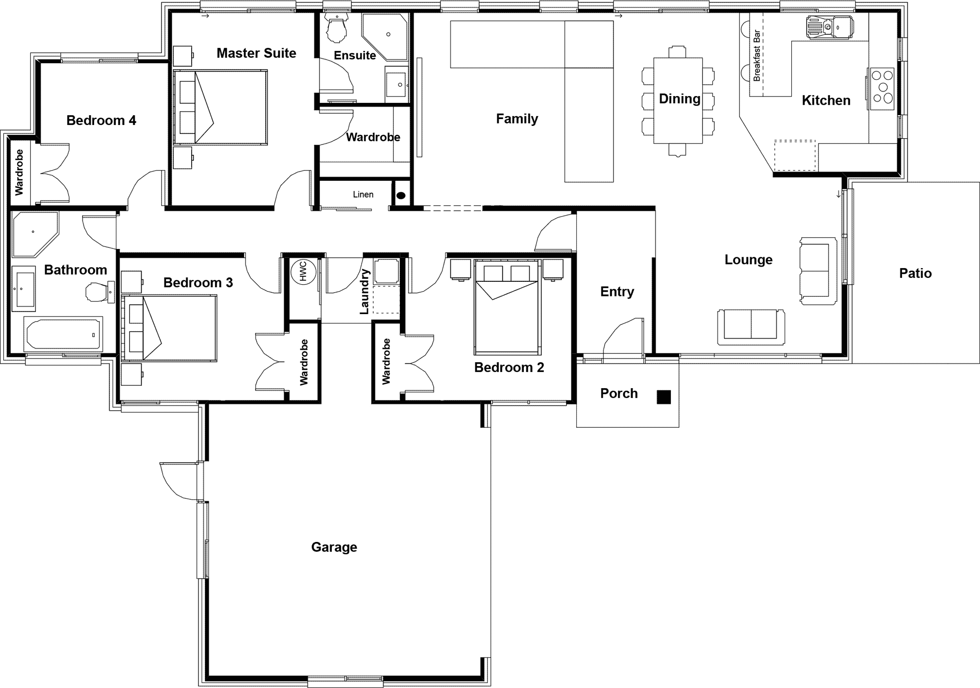 Cambridge Display Home floor plan